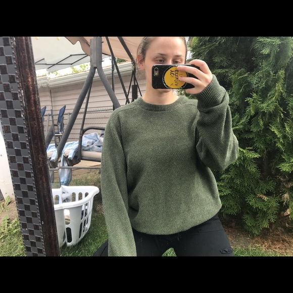 knit green sweater - Picture 2 of 6